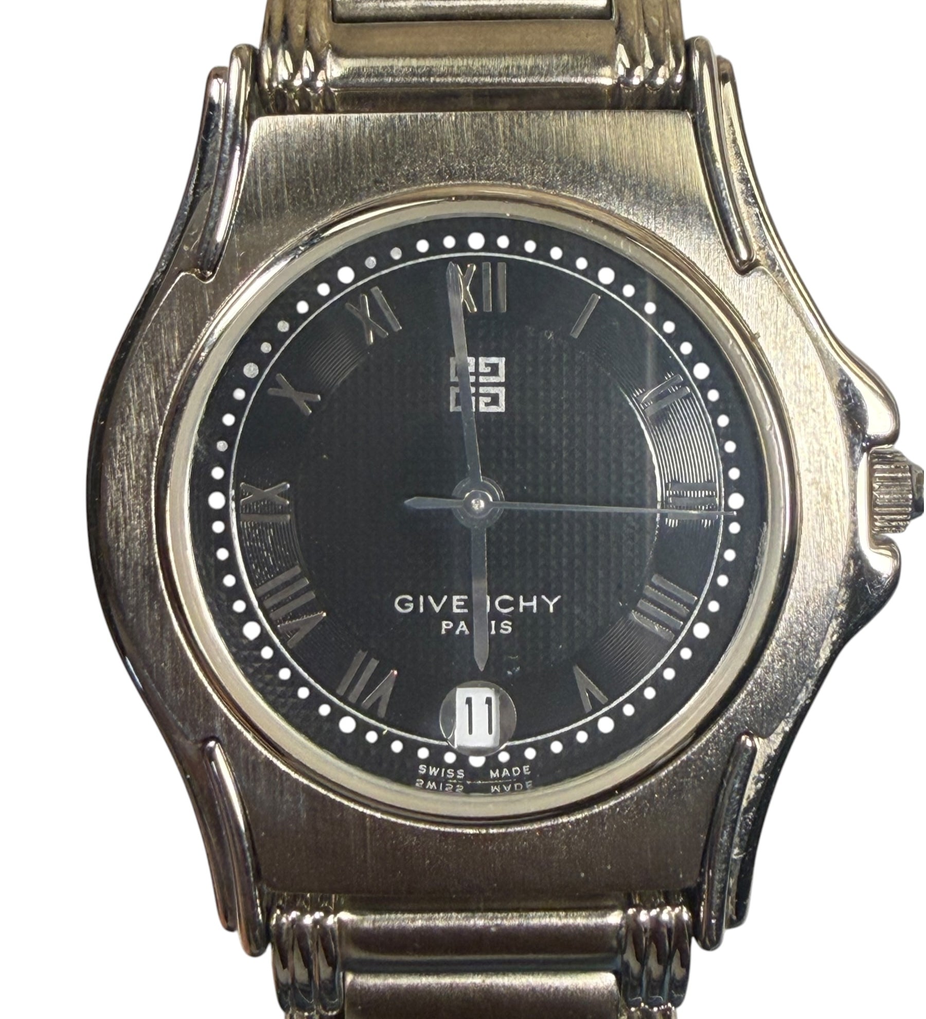 Givenchy Black Roman Numeral Dial Date-Adjust