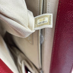 Chanel Red Caviar Quilted Frame Clutch 2012