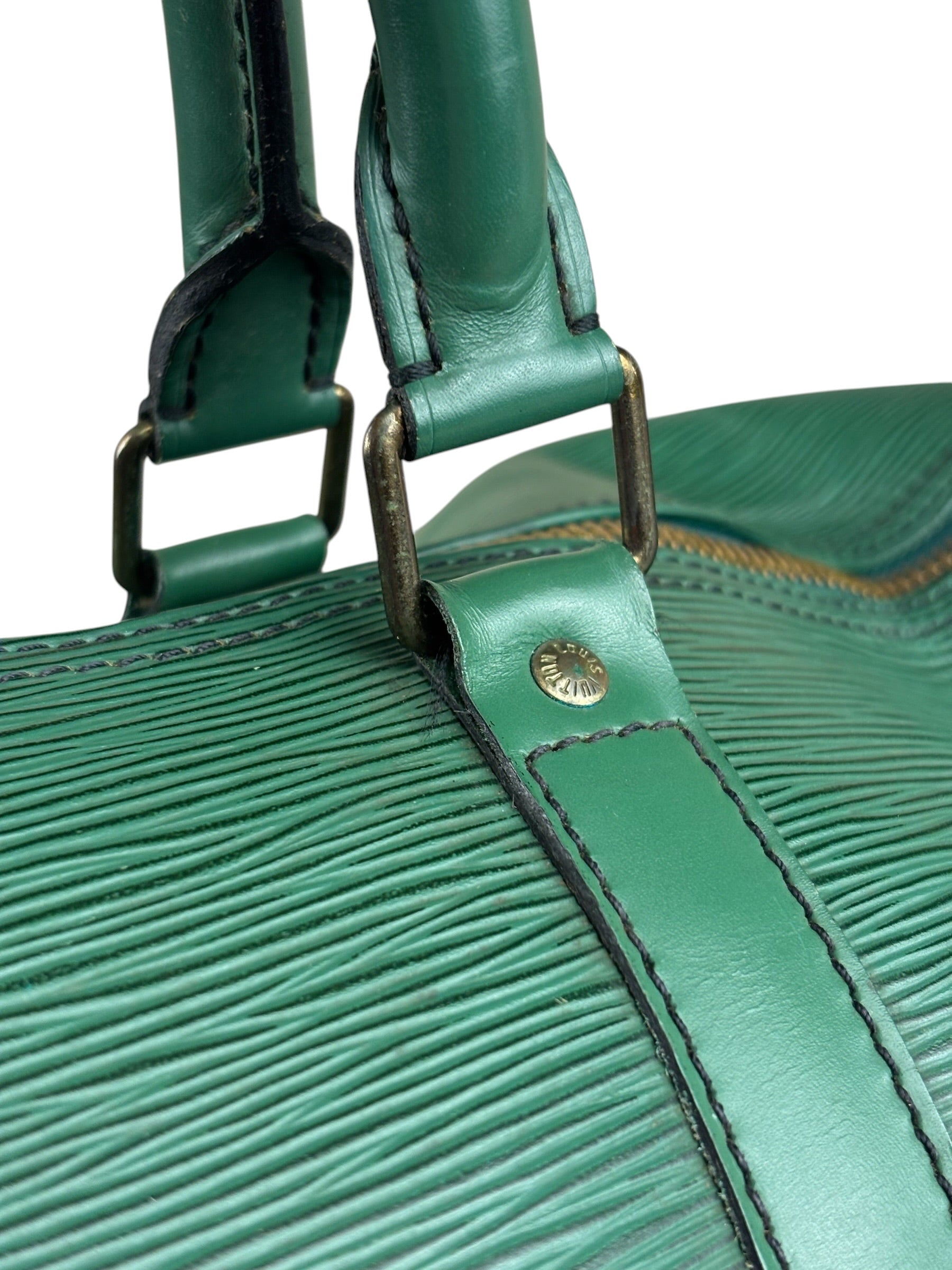 Louis Vuitton Vintage Borneo Green Epi Keepall Bag