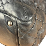 Chanel Black Leather Paris Moscow Flap/Chain Shoulder Bag 2005