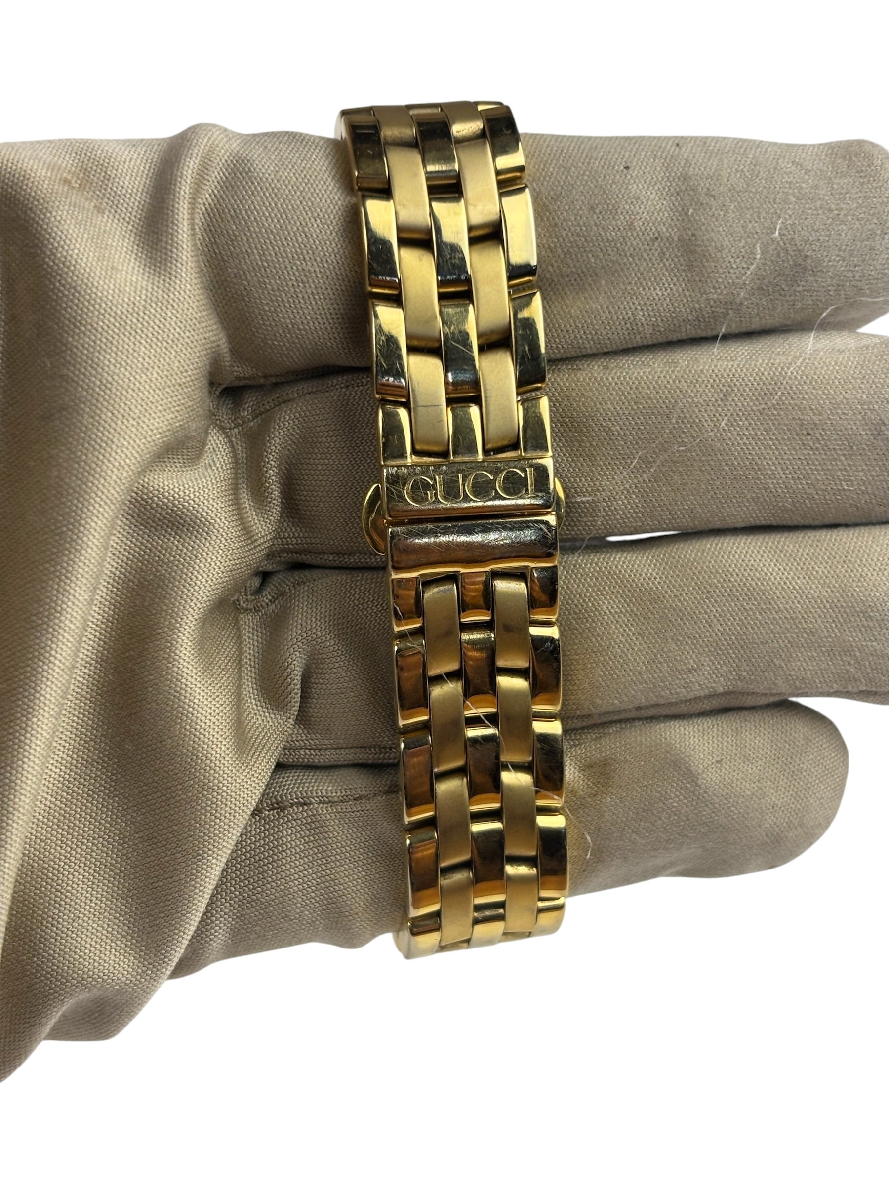 Gucci 5400L White Dial Gold Plated