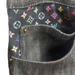 Louis Vuitton Grey Denim Cropped Pants