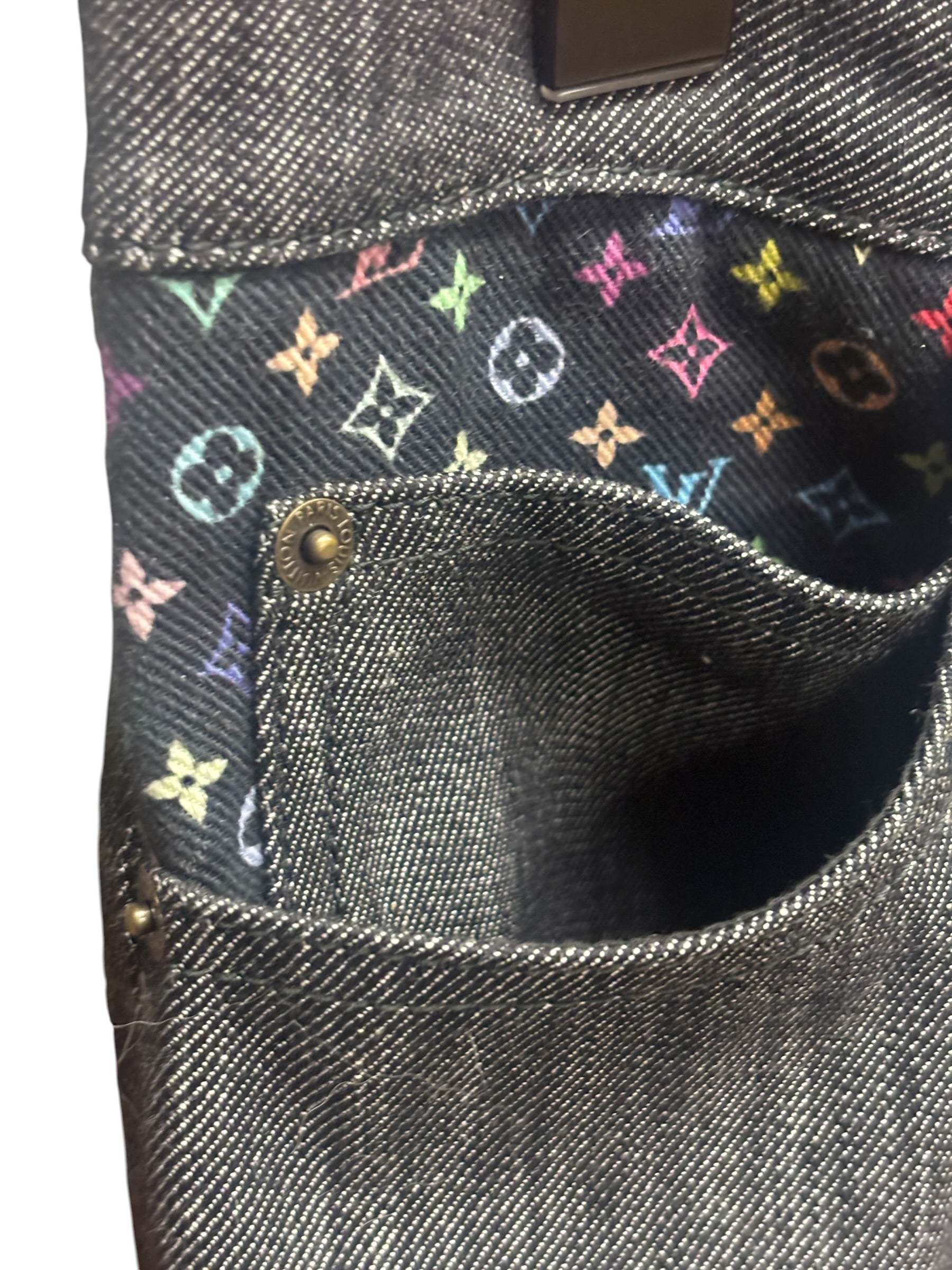 Louis Vuitton Grey Denim Cropped Pants