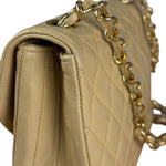 Chanel 1986 Beige Curved Flap Bag