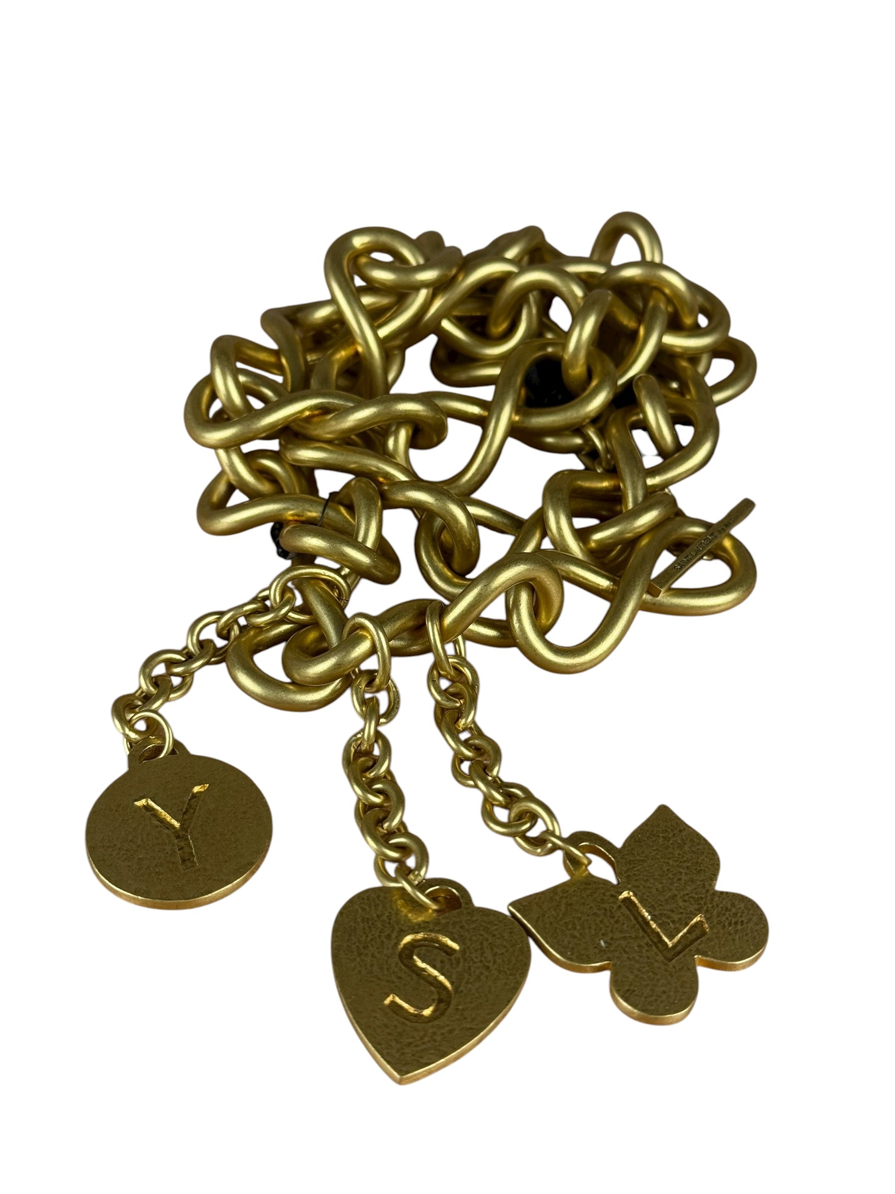 Yves Saint Laurent Belt Chain Gold Toned