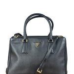 Prada Black Galleria Saffiano Leather Tote