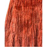 Fabio Mantegazza Vintage Orange Sheared Faux Fur Coat