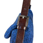 Fendi Vintage Blue Cashmere Baguette
