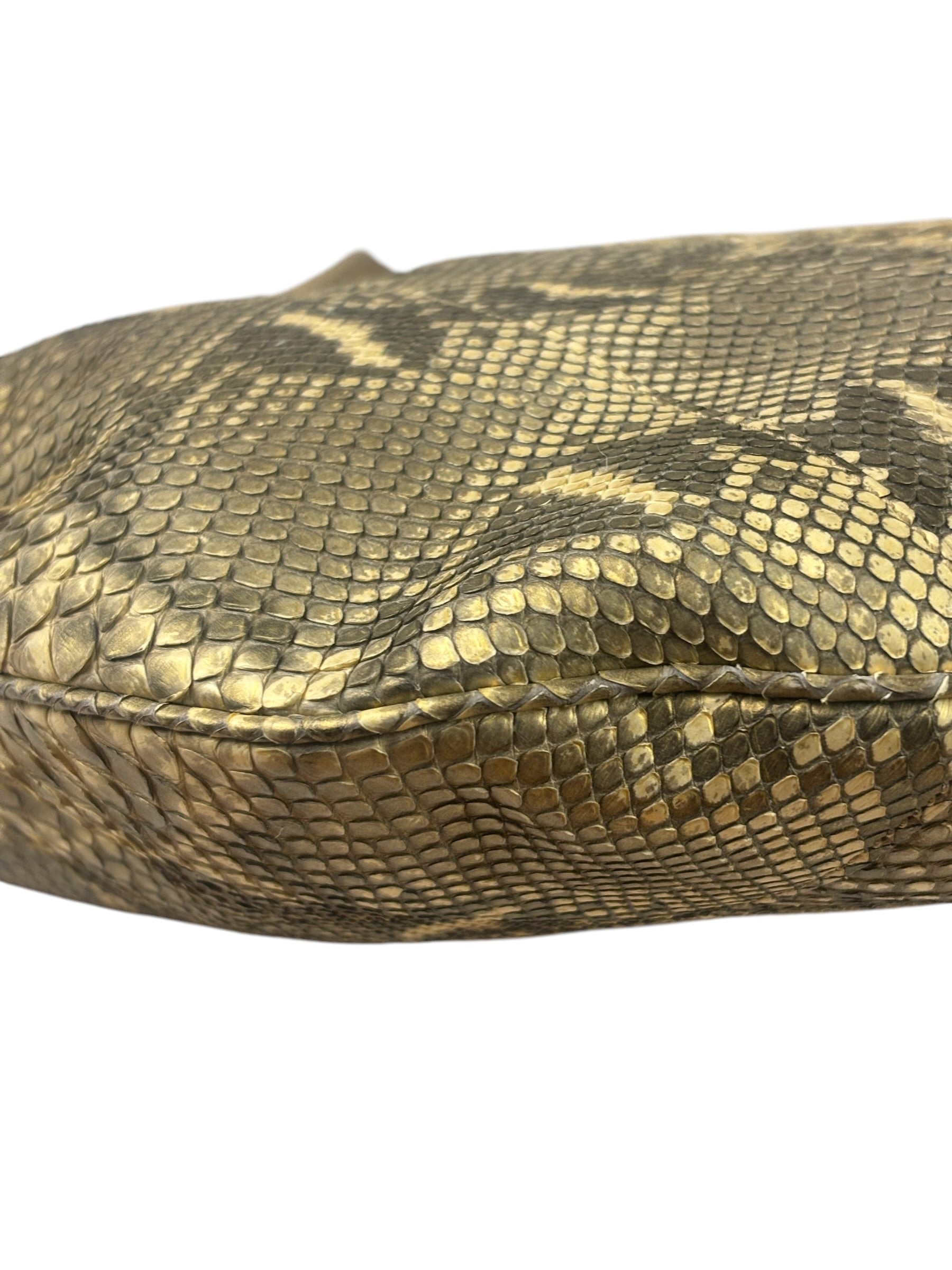 Gucci Light Sand Tones Python Hobo Bag