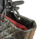 Chanel Black Leather Cambon Ligne Tote 2003