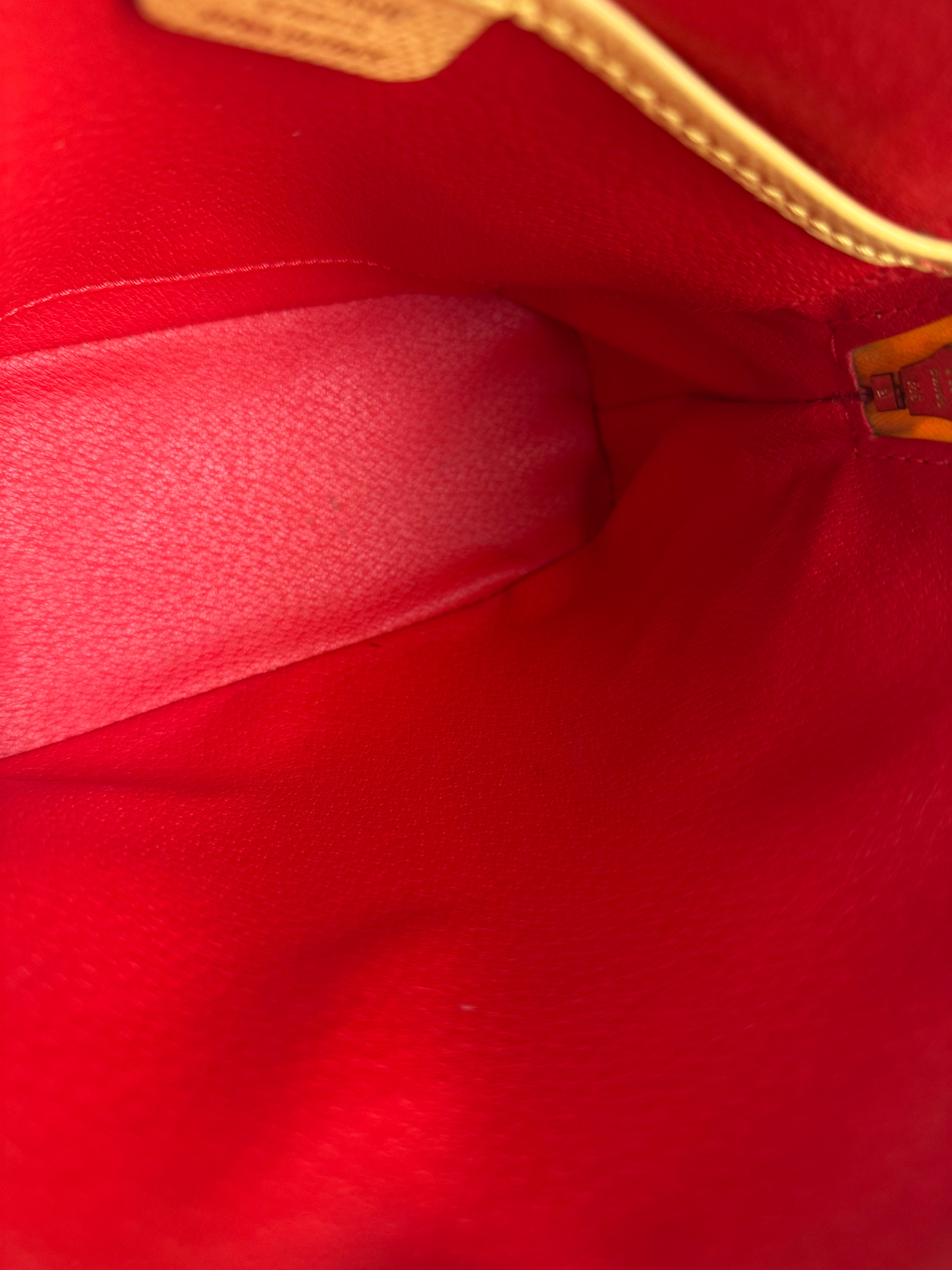 Celine Yellow Leather Dome 2Way Handbag