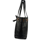 Chanel Black Caviar CC Drawstring Tote Bag 2002