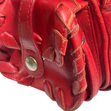 Chloe Red Leather Silverado Shoulder Bag