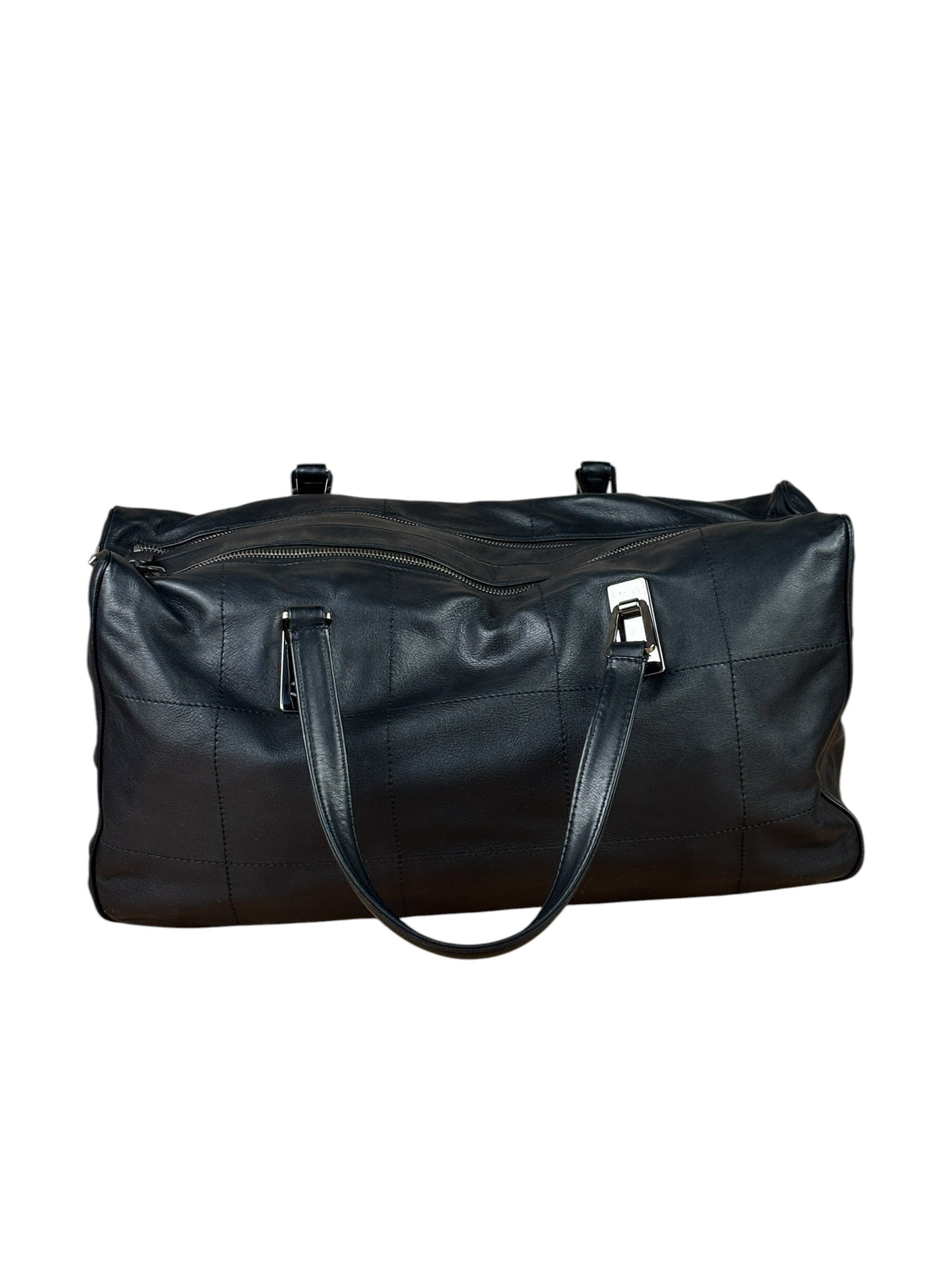 Chanel Black Lambskin Boston Chocolate Bar Bag