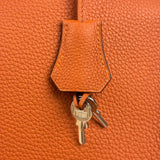 Hermes 2011 Orange Togo Leather Palladium Kelly 35