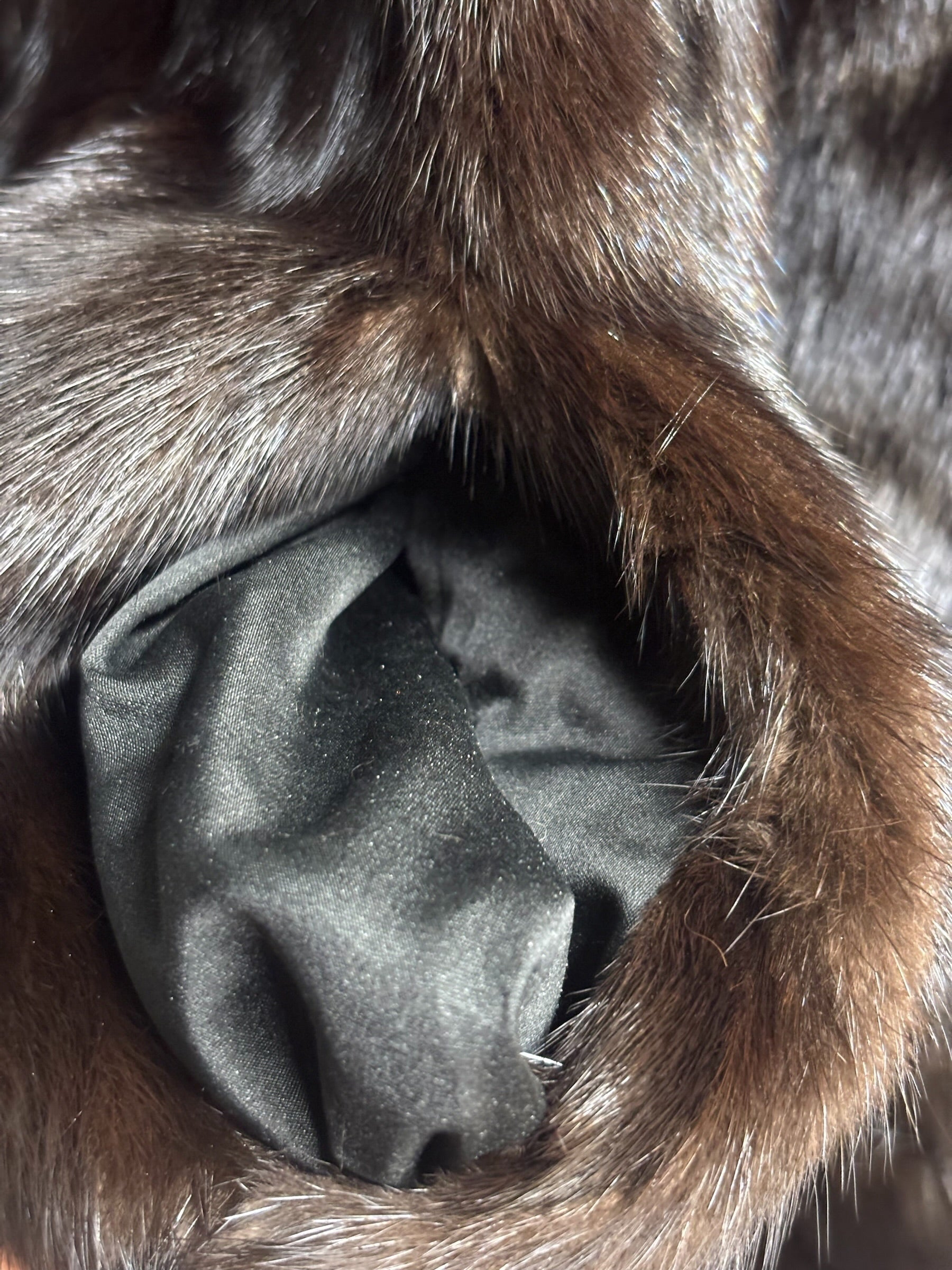 Vintage Brown Mink Fur Coat