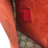 Gucci Beige/Red Leather/Suede Trim GG Supreme Dionysus Small Shoulder Bag