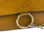 Chloe Mustard Yellow Leather/Suede Faye Bag