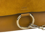 Chloe Mustard Yellow Leather/Suede Faye Bag
