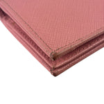 Prada Pink Saffiano Leather Wallet