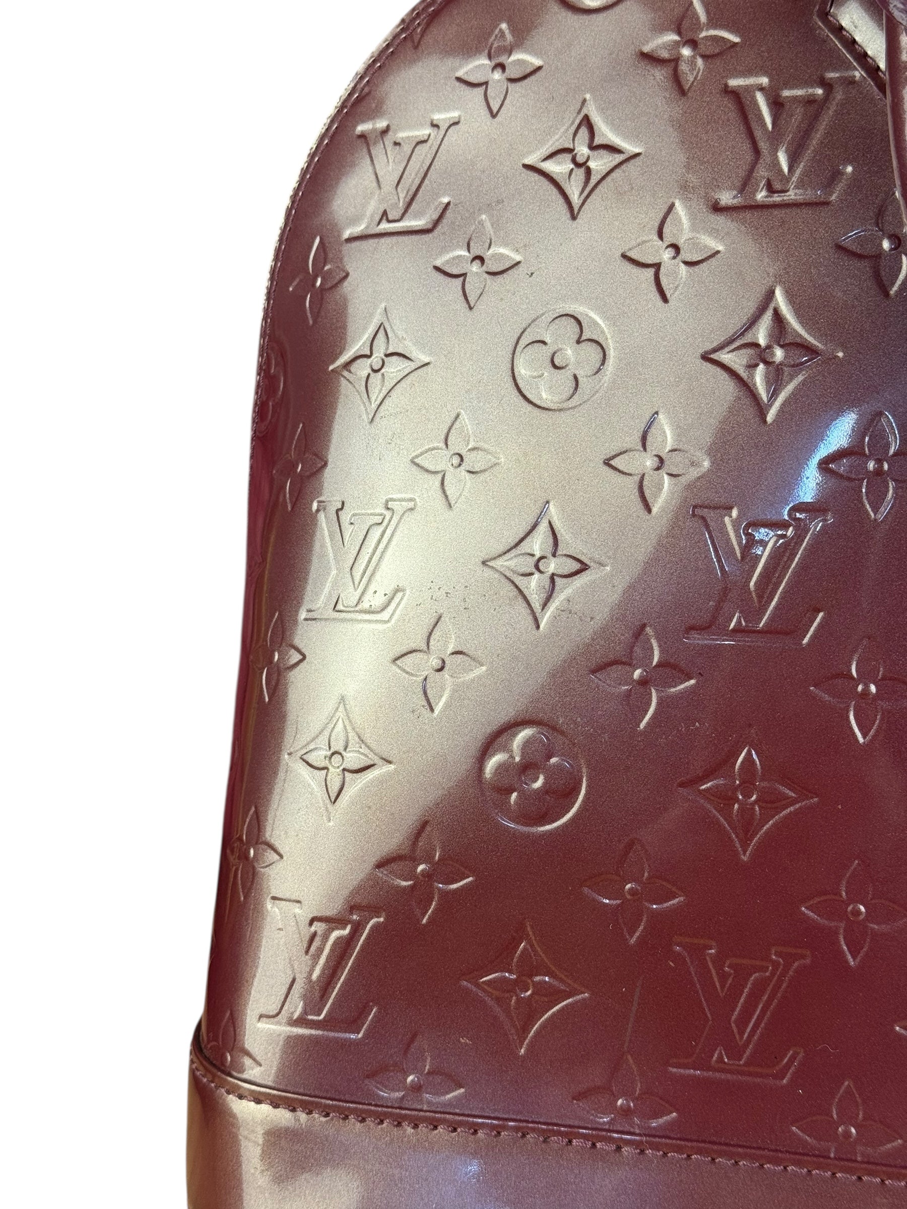 Louis Vuitton Monogram Vernis Alma GM Burgundy