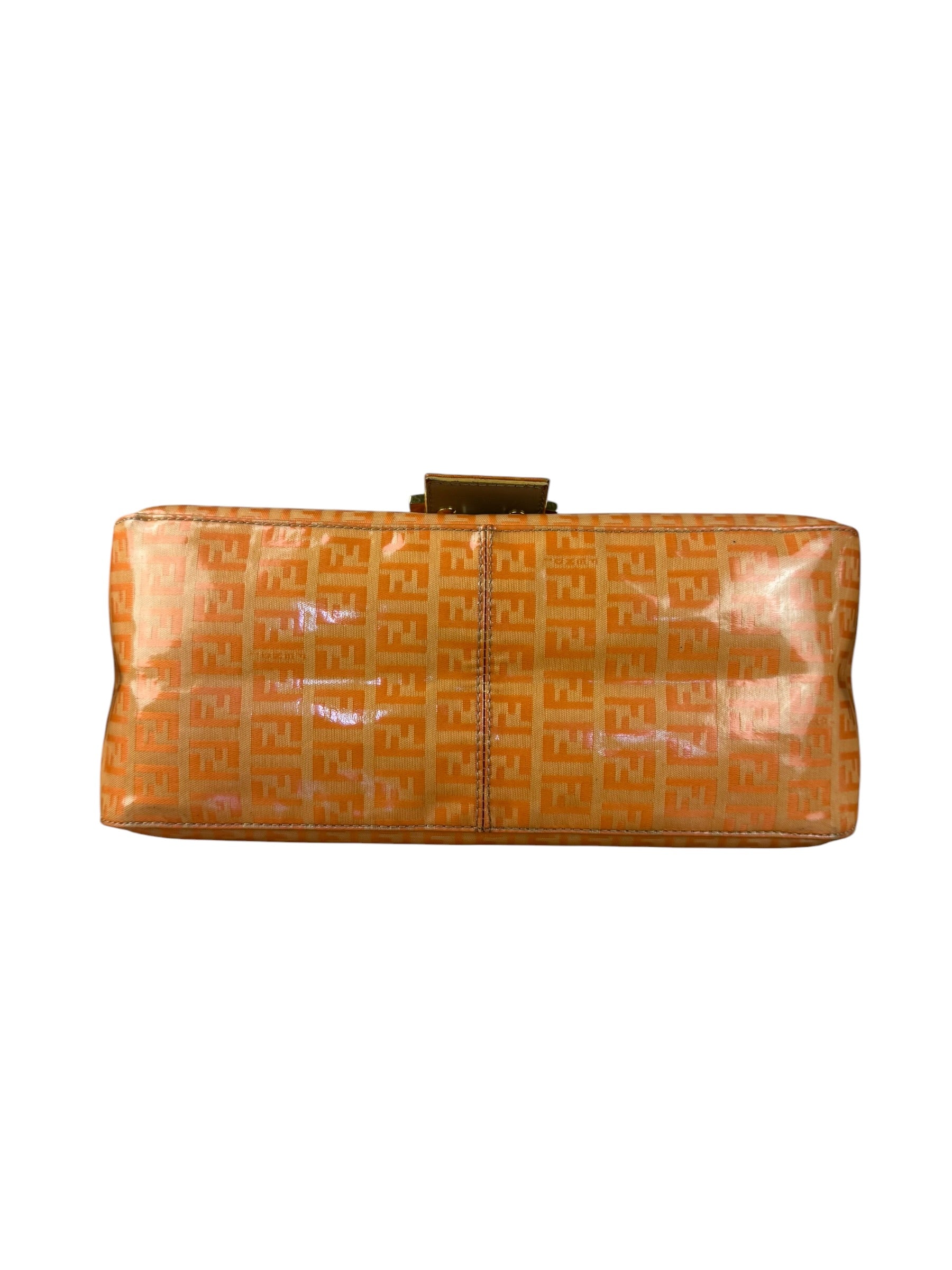 Fendi Zucchino Mamma Baguette Shoulder Bag