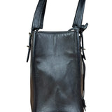 Balenciaga Black Leather papier A4 Tote Bag