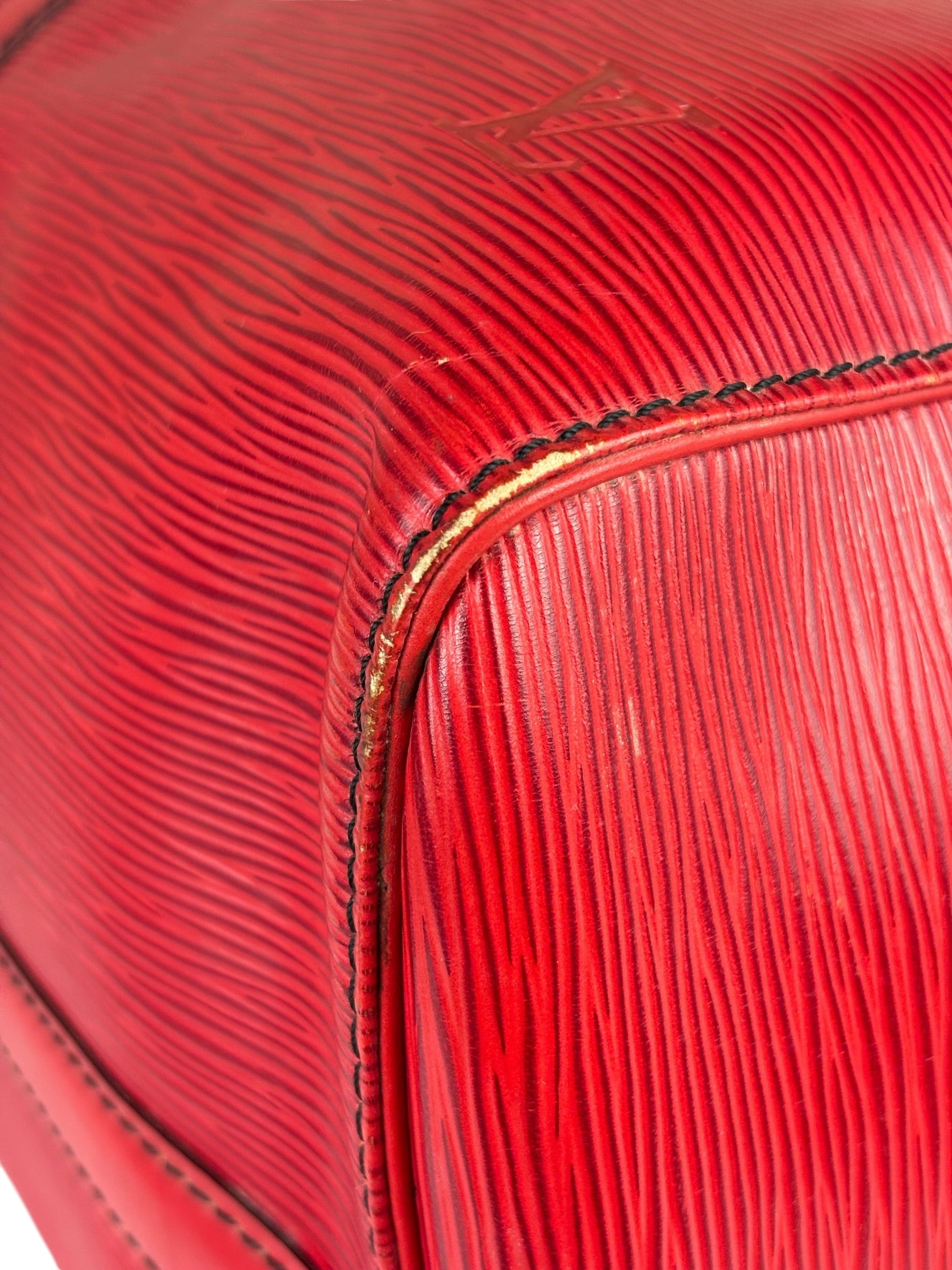 Louis Vuitton Red Epi Keepall 45