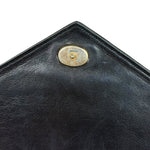 Chanel Black Lizard Leather Envelope Flap Bag 1986