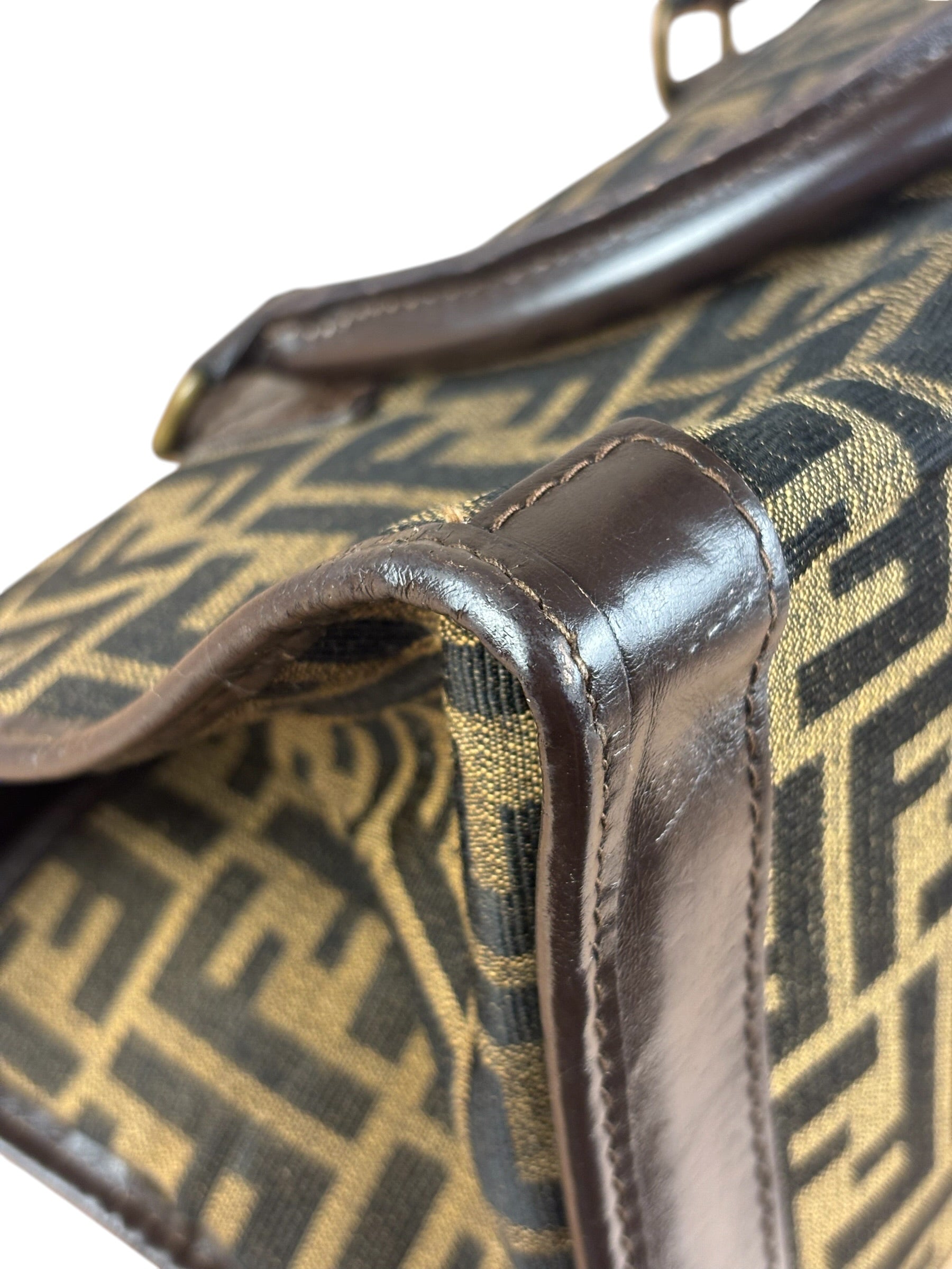 Fendi Vintage Zucca Coated FF Monogram Handbag
