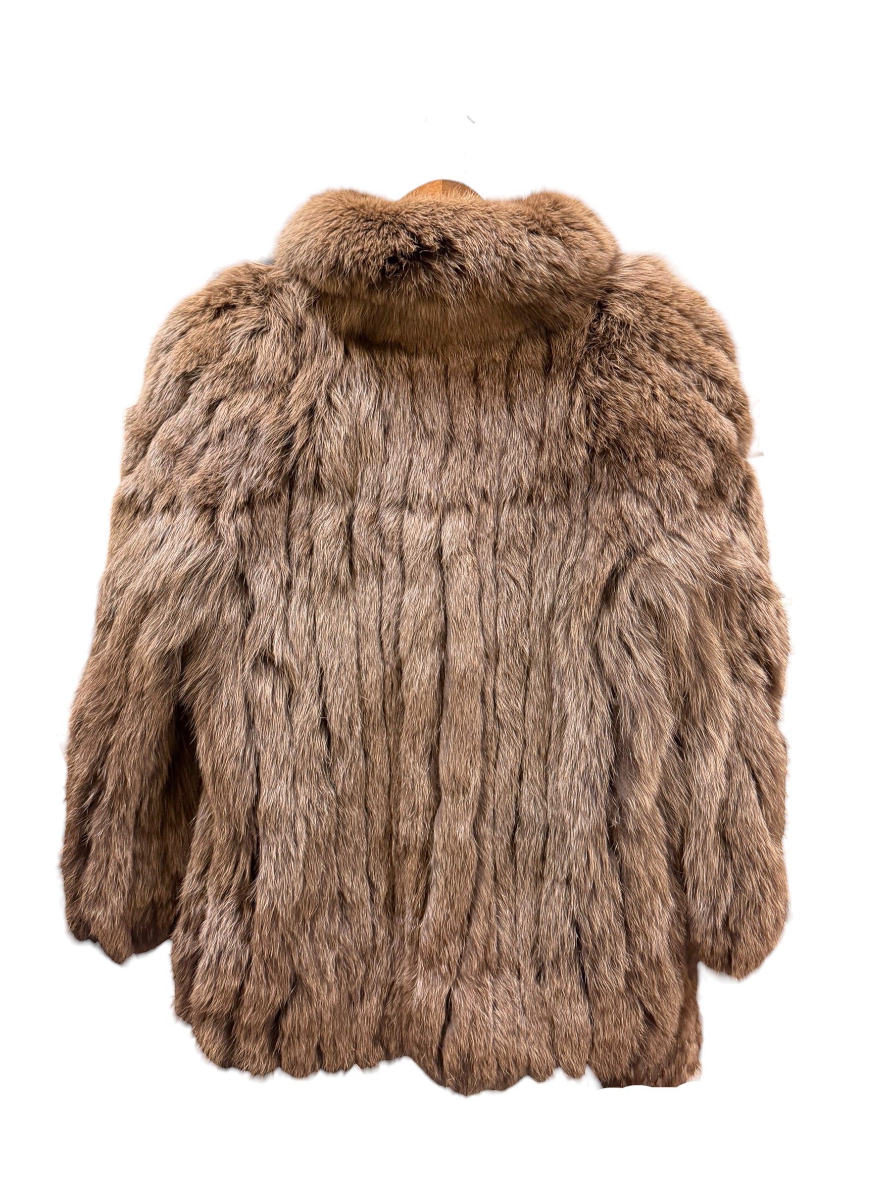 Vintage Saga Light Brown Fox Fur Coat