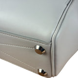 Balenciaga White Leather Bel Air Carry All Handbag