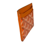 Goyard Orange Leather Saint Sulpice Cardholder