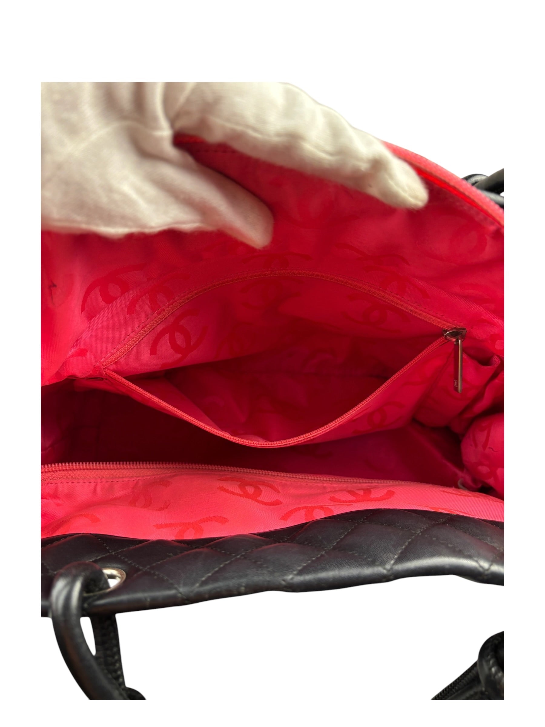 Chanel Black Quilted Calfskin Cambon Ligne Tote 2003