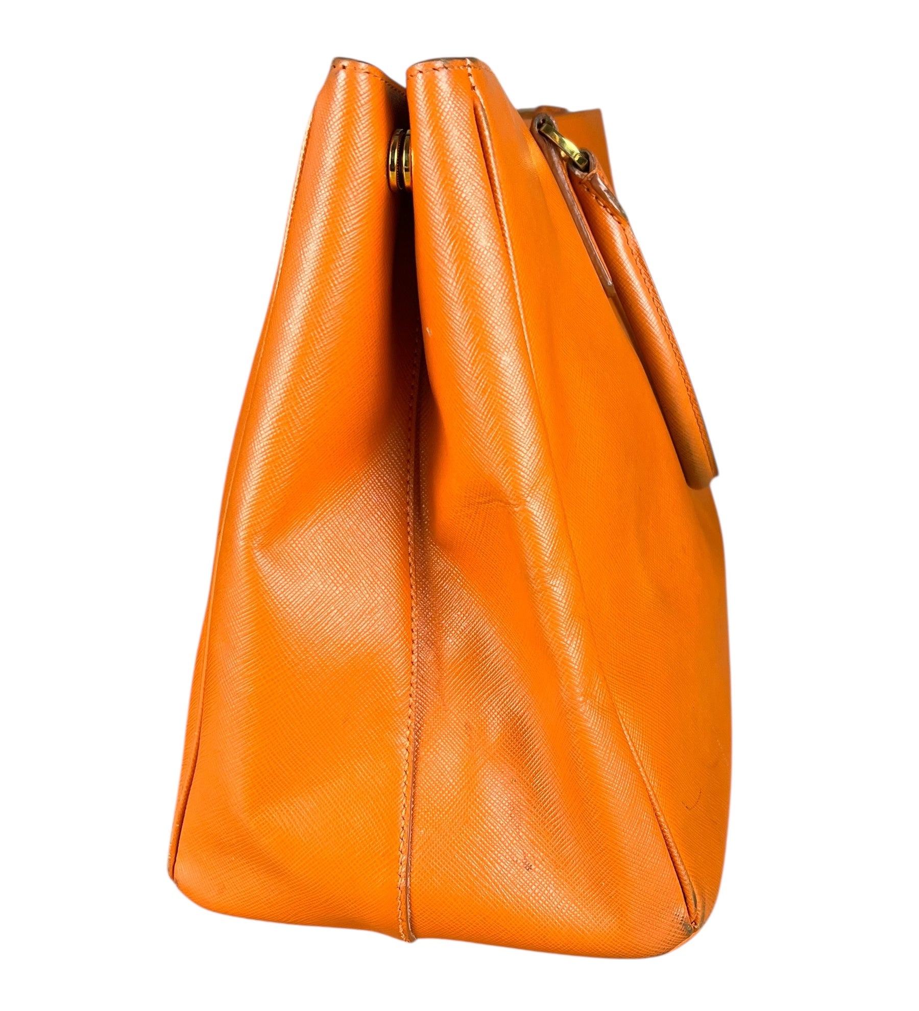 Prada Saffiano Lux Tote Orange