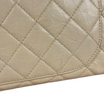 Chanel Aged Ivory Quilted Leather 2.55 Reissue Double Flap Bag 2009