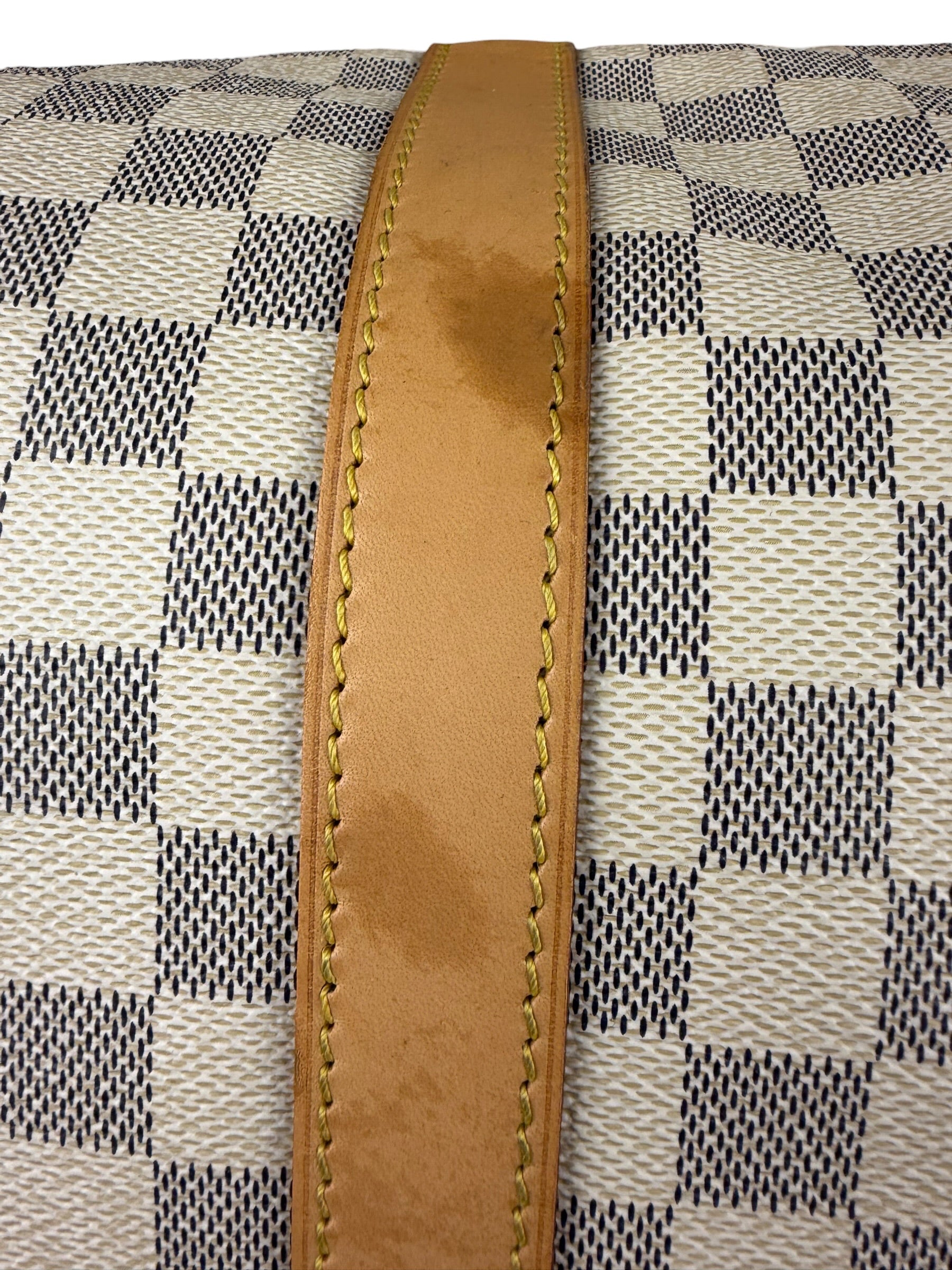 Louis Vuiiton Damier Azur Keepall Bandouliere Hand Bag 55