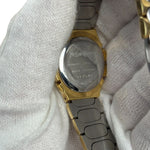 YSL 2 Tone Round Dial Navy Bezel