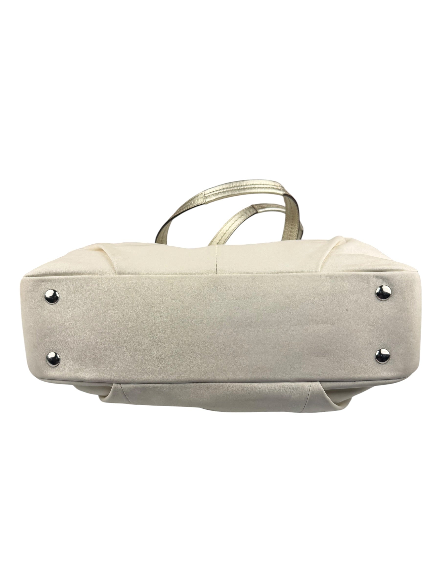 Coach Cream Pebbled leather Carryall Soho Shoulder Bag