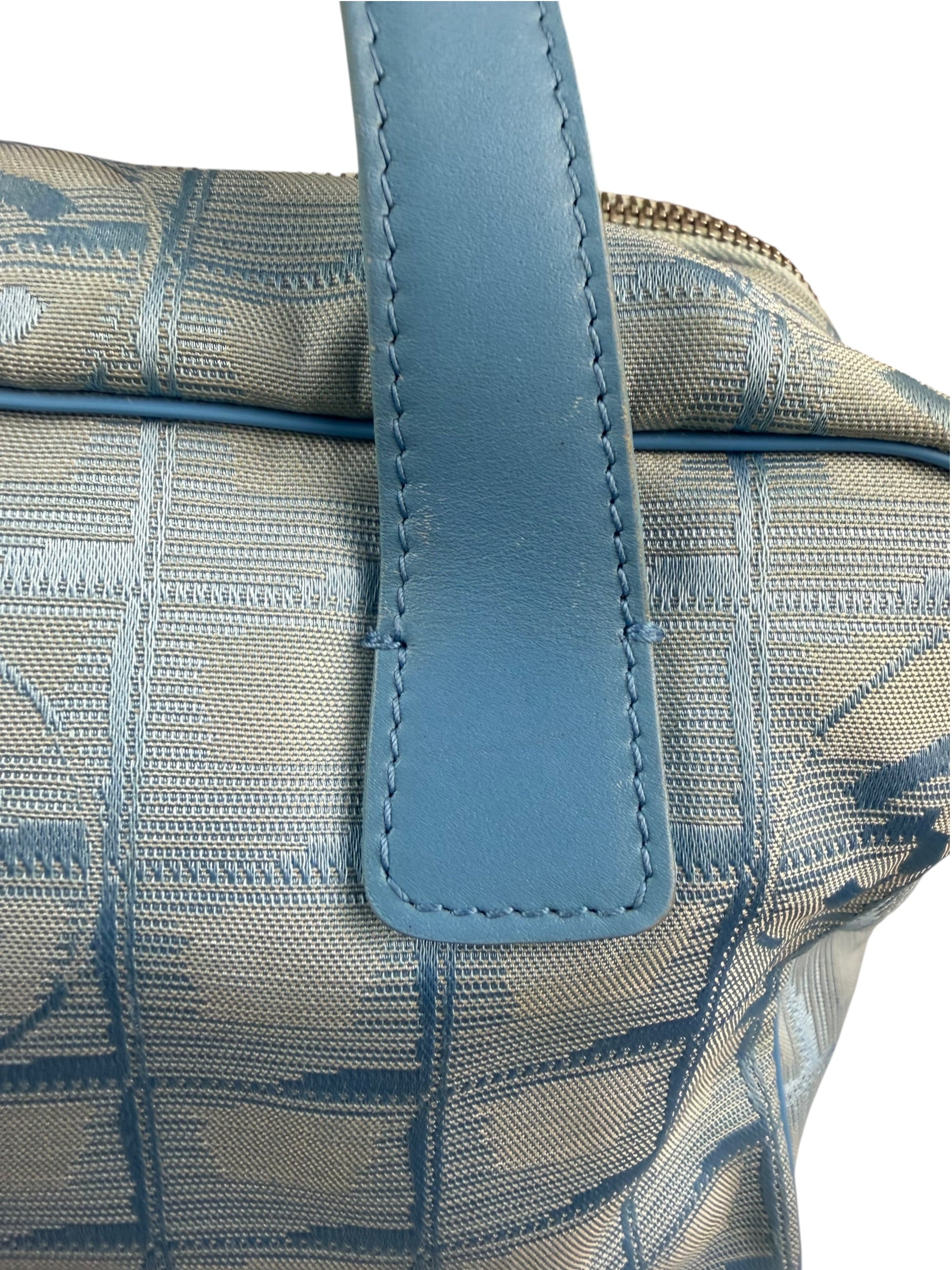 Chanel Blue CC Travel Line Tote Two-Way Bag