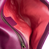 Gucci Magenta Velvet Marmont Matelasse Shoulder Bag