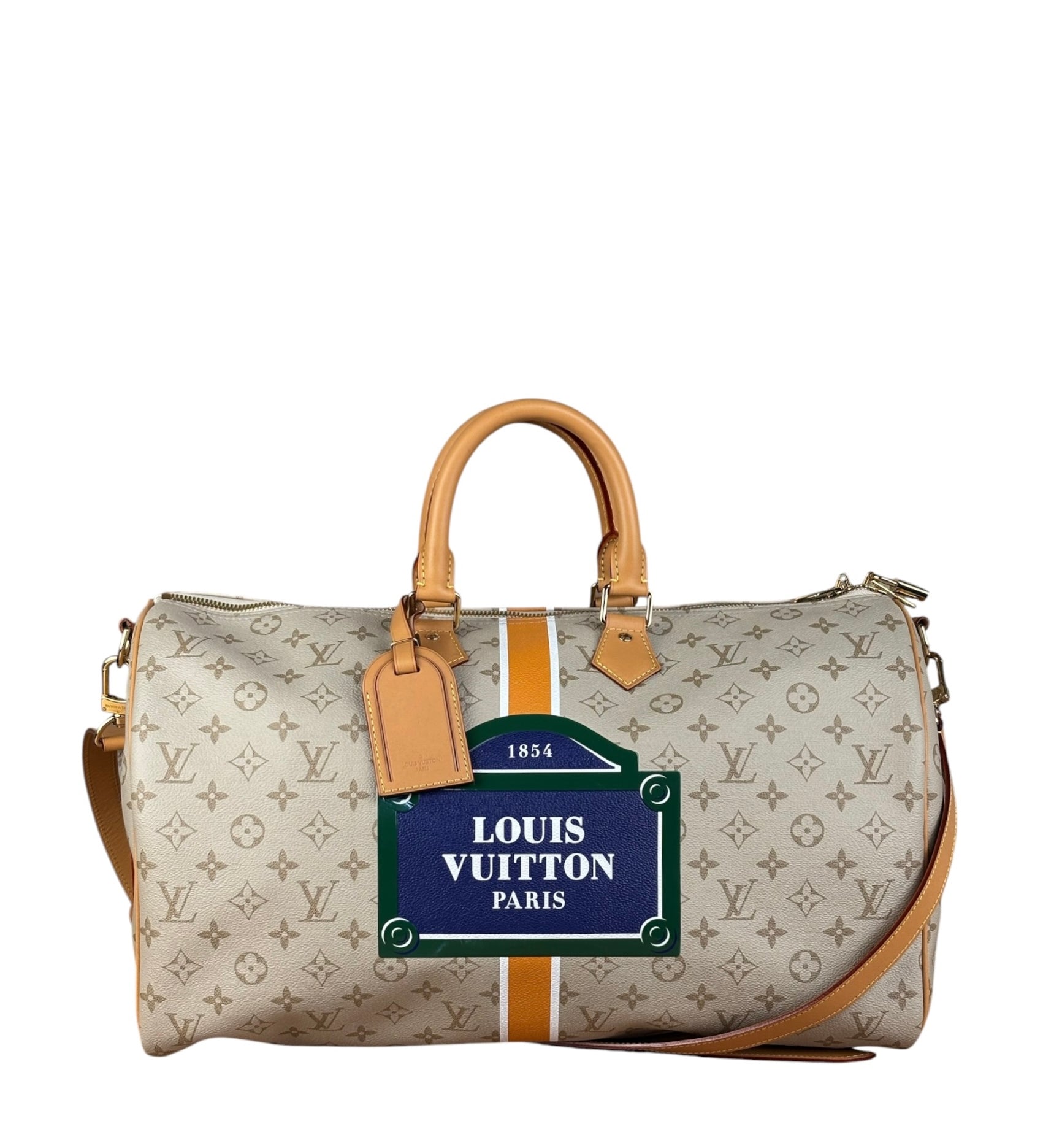 Louis Vuitton Limited Edition Monopaname Keepall Bandouliere 45