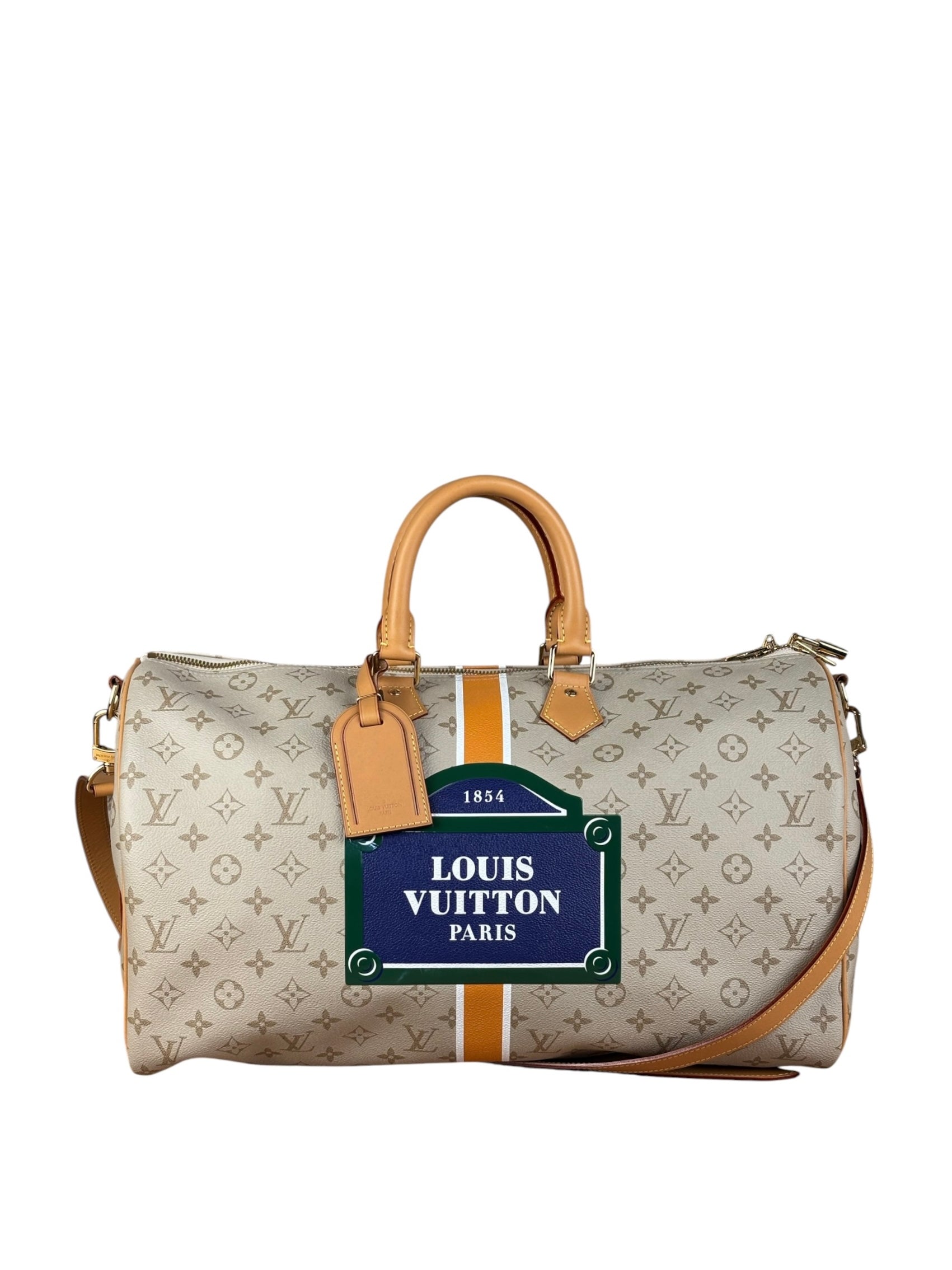 Louis Vuitton Limited Edition Monopaname Keepall Bandouliere 45