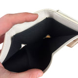 Balenciaga White Leather Papier Compact Wallet