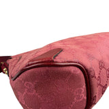 Gucci GG Vintage Pink Canvas Horsebit Shoulder Bag