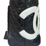 Chanel Black Quilted Leather Ligne Cambon Tote Bag 2004