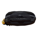 Chanel Black Satin Quilted Chain Clutch 2019