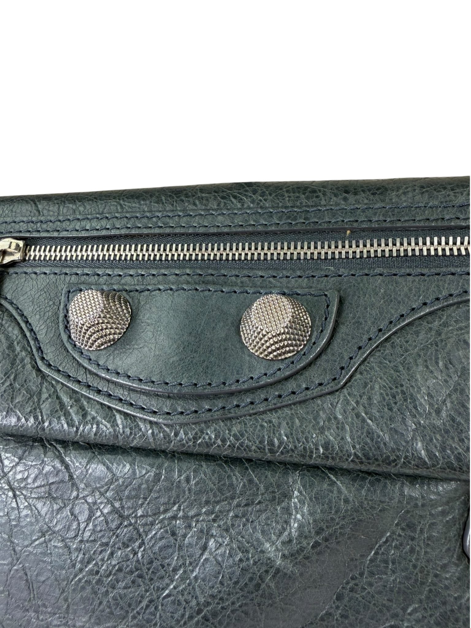 Balenciaga Grey Lambskin Giant Envelope Clutch