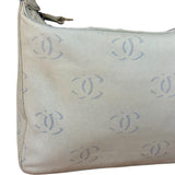 Chanel Light Washed Denim CC Canvas Logo Shoulder Bag 2002