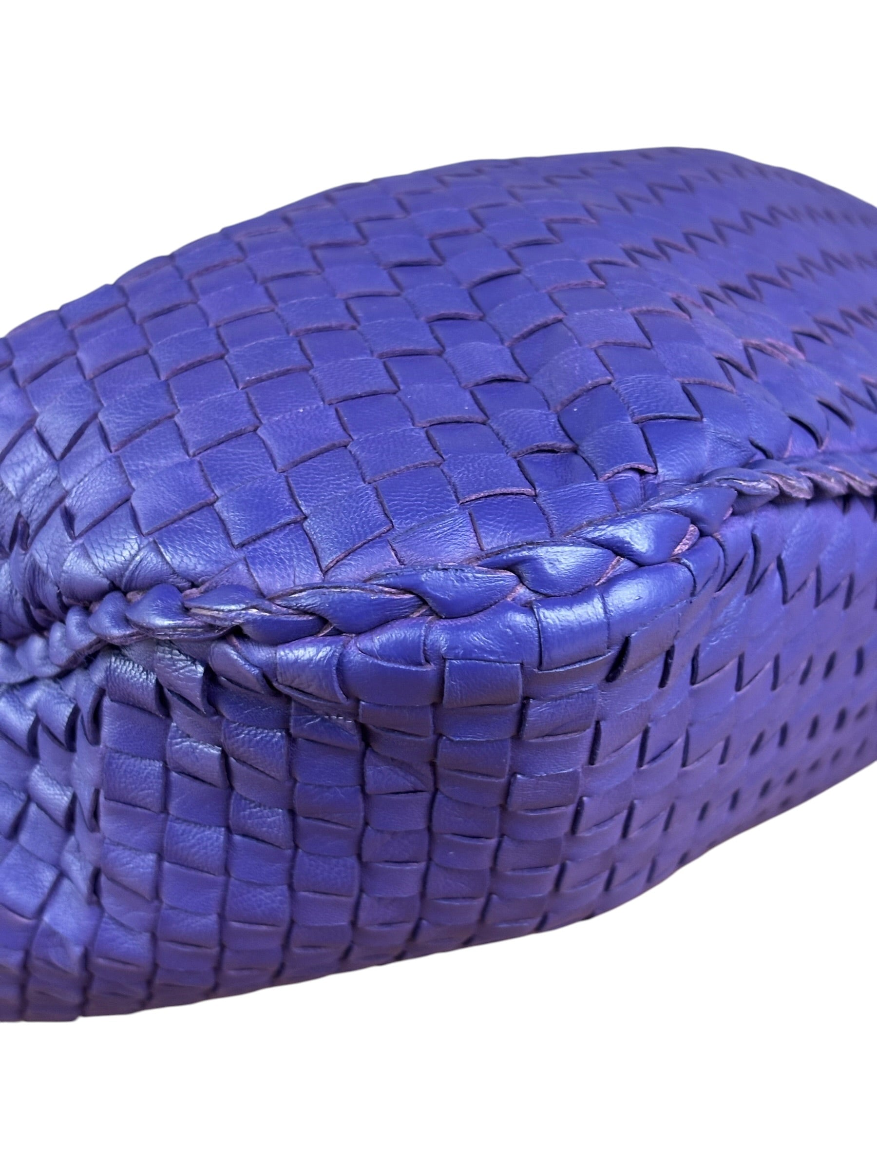 Bottega Veneta Purple Intrecciato Hobo Bag